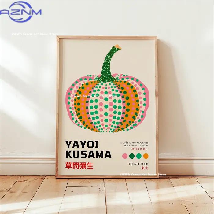 Affiche sur toile AZNM Yayoi Kusama Méduse Rose