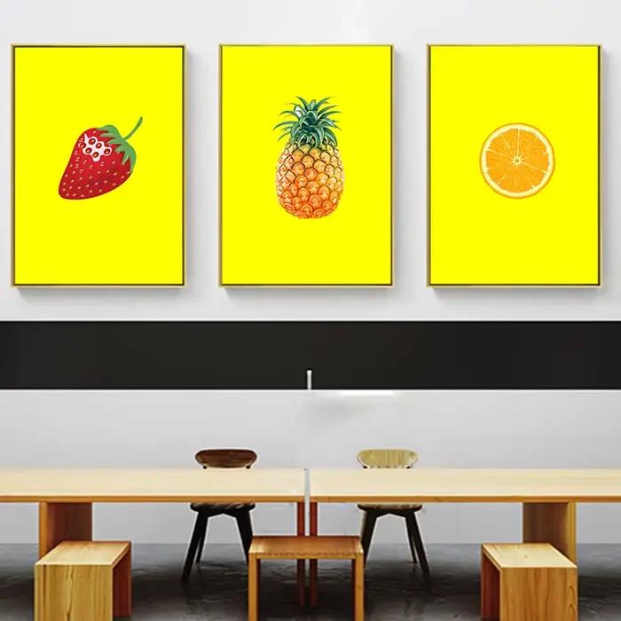 Affiches de peinture sur toile de fruits