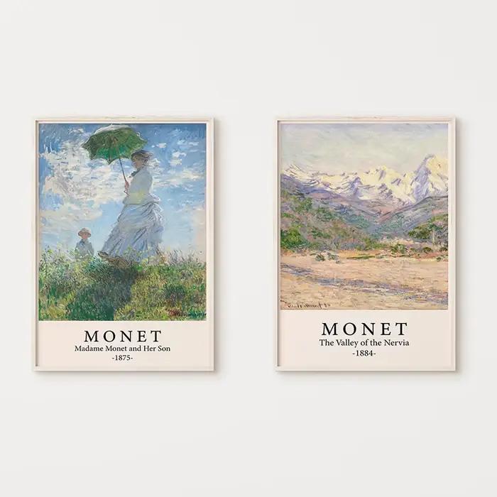 Affiche de l'artiste impressionniste Claude Monet