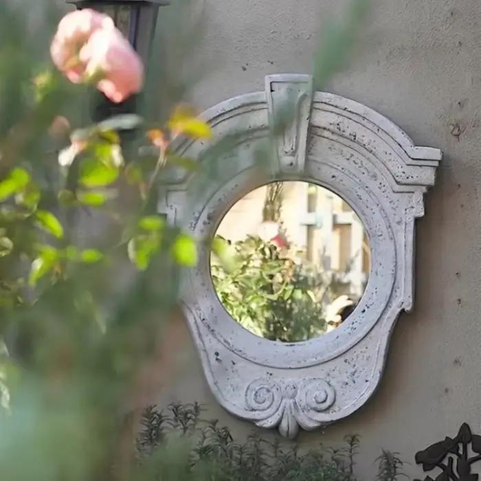 Miroir mural extérieur jardin et entrée décoratif suspendu Art Boho Style fond Accent pour chez l'habitant et miroirs décoratifs pour la maison