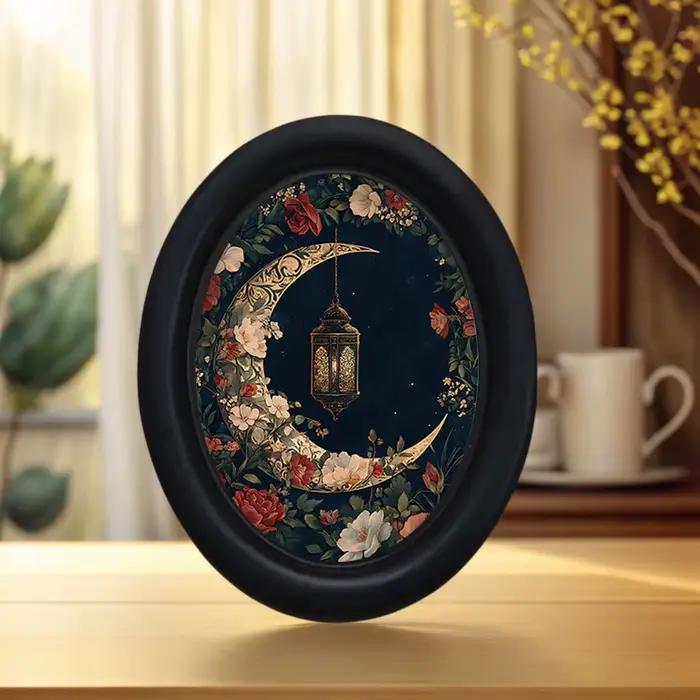1 pièce de décoration murale vintage fleur et lune