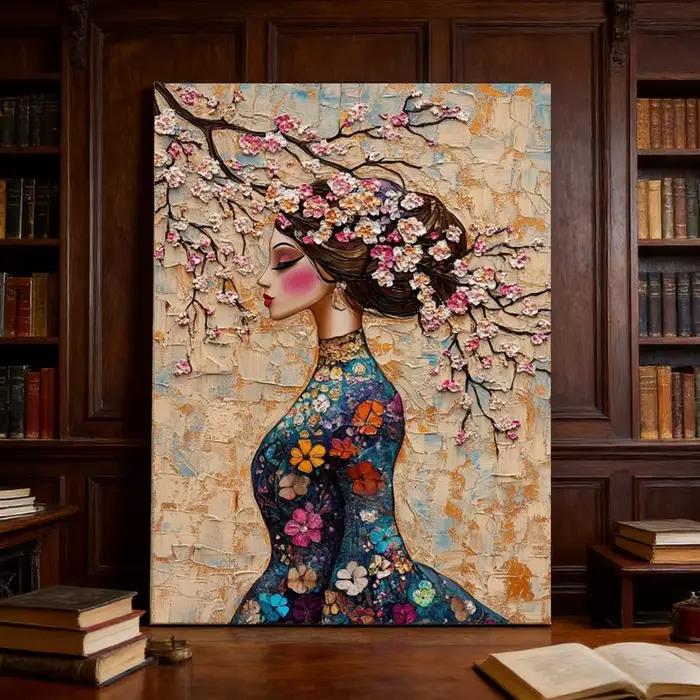 Peinture sur toile style Gustav Klimt