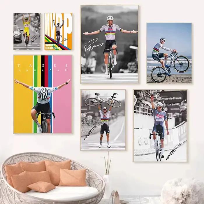 Affiches de Champion du monde de cyclisme Tadej Pogacar