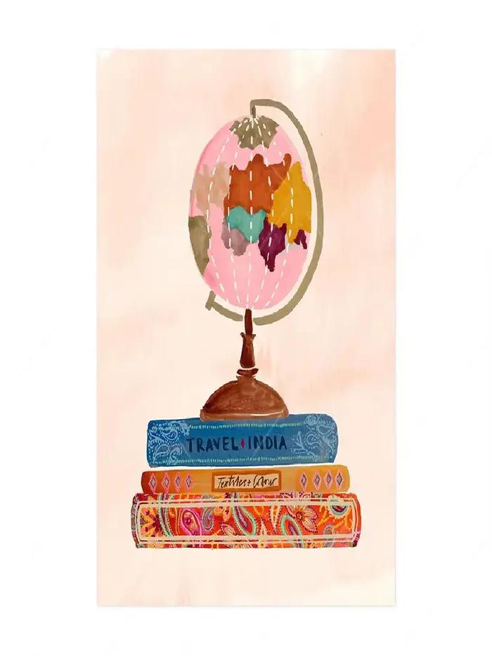 Alphabet arabe chiffres toile affiche imprime pépinière enfants chambre mur Art décor