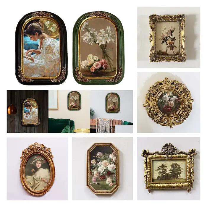 Cadre d'affichage de photos en résine Antique de luxe