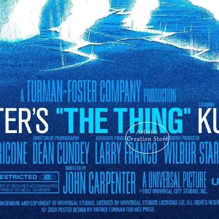 THE THING-Peinture sur toile de film d'horreur scientifique