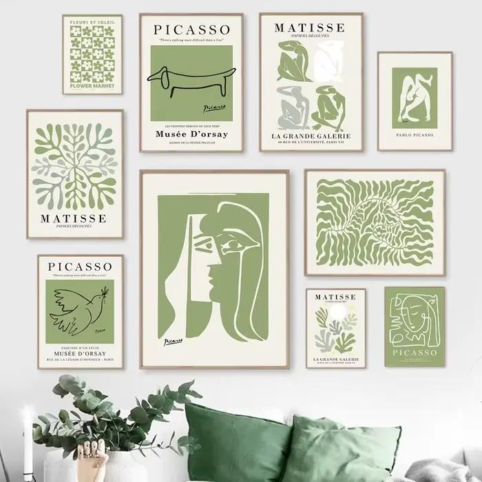 Affiche minimaliste Henri Matisse Picasso