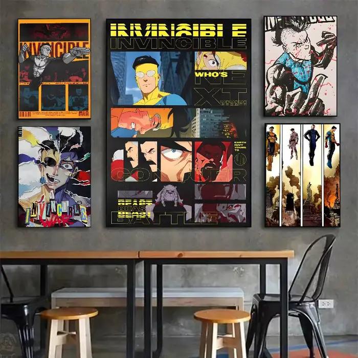 Affiche d'images de dessins animés I-InvincibleS