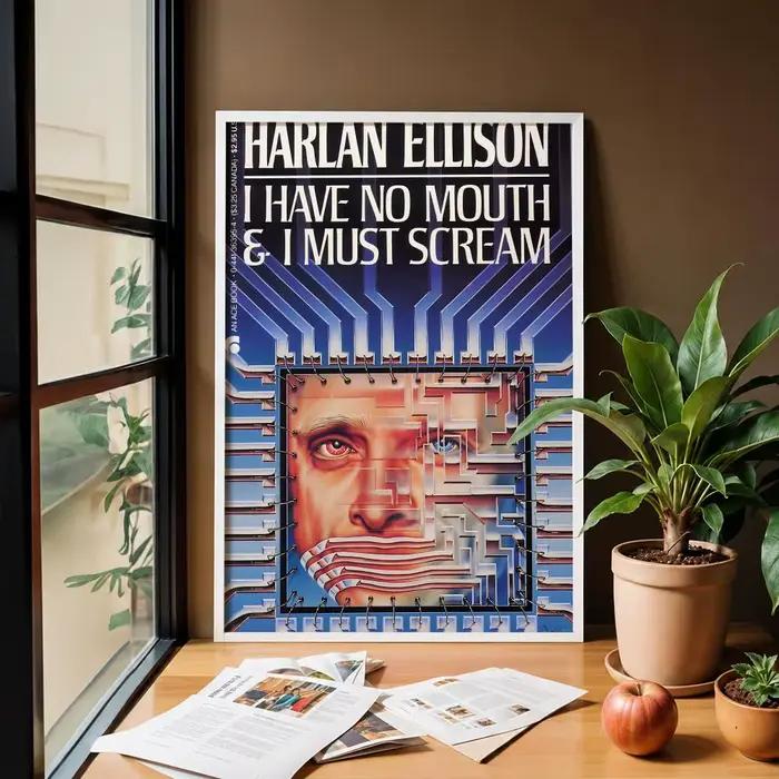 Affiche murale autocollante HD « I Have No Mouth and I Must Scream »