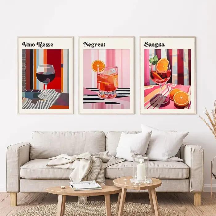 Affiches et imprimés de jus de fruits de dessin animé