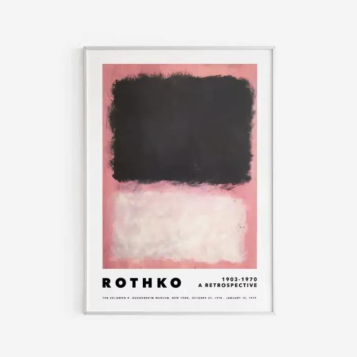 Affiche d'art abstrait coloré de Mark Rothko
