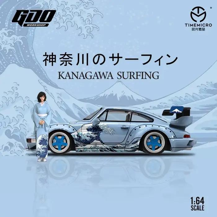 1:64 RWB964 La grande vague de Kanagawa Peinture pour collection et affichage