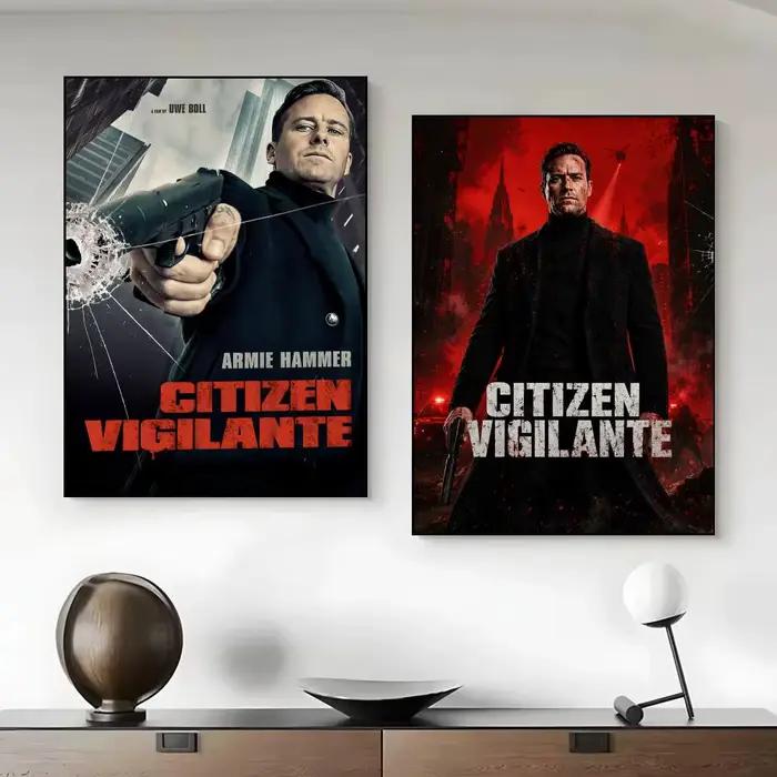 Affiche de film C-Citizen Vigilante, impression artistique murale, convient pour le salon, la chambre à coucher, le bar, la salle de séjour, décoration de la maison, cadeau