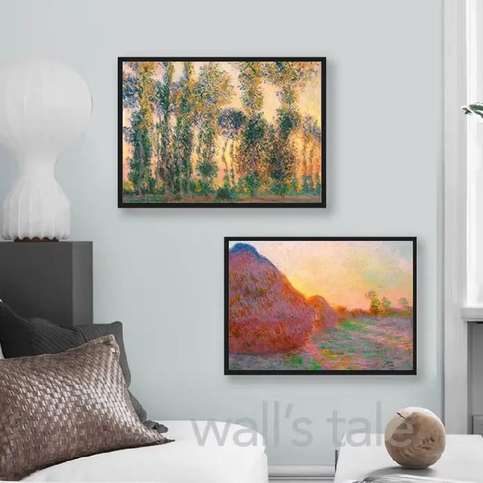 Monet – peinture à l'huile impressionniste sur toile