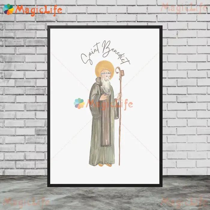 Affiche murale du Sacré-Cœur de Jésus Saint kk, peinture sur toile sans cadre