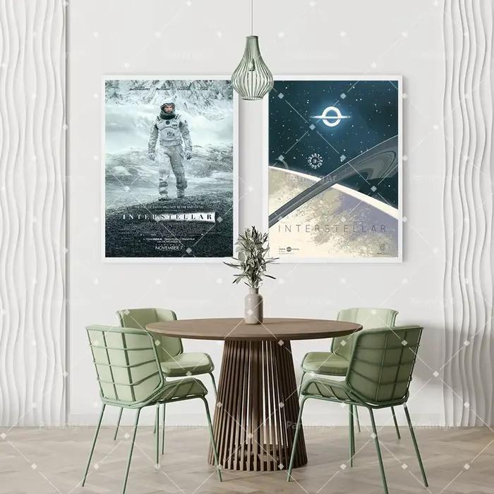 Peinture sur toile d'art cinématographique Interstellar