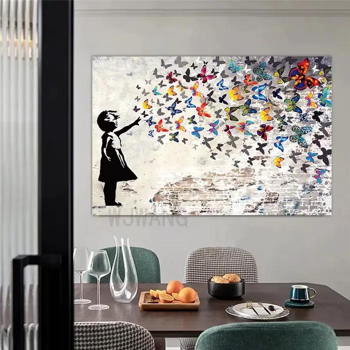 Banksy Street Graffiti Art Girls