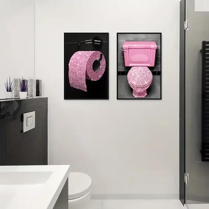 Affiche de toilette sans cadre