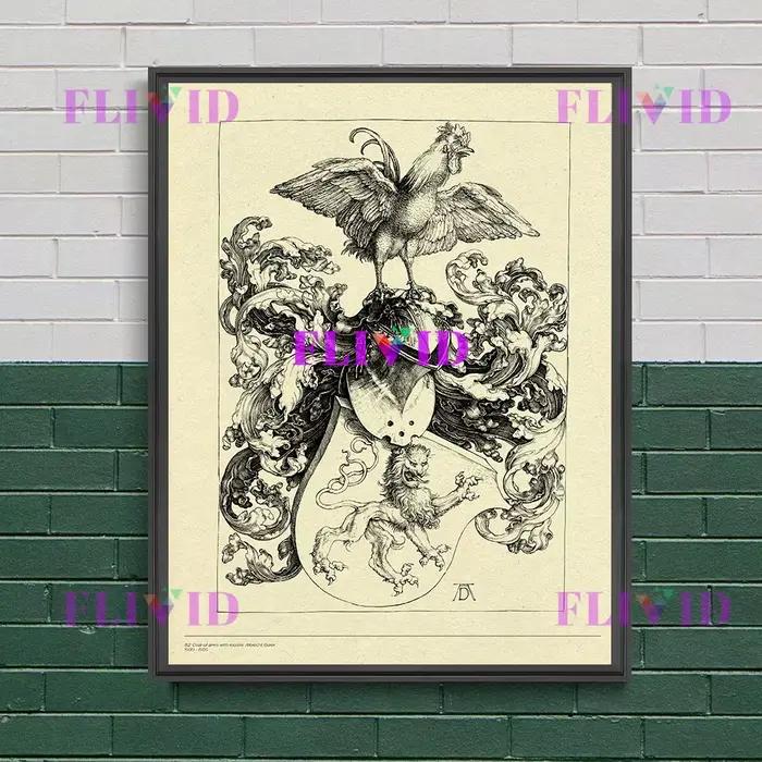 Peinture sur toile d'art mural vintage