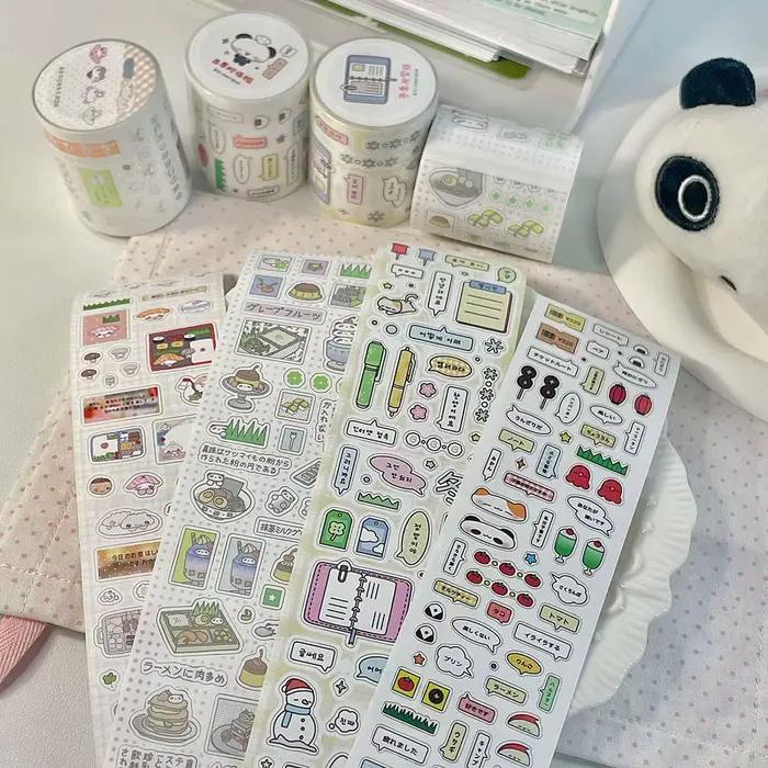 Bandes autocollantes Doodle mignonnes