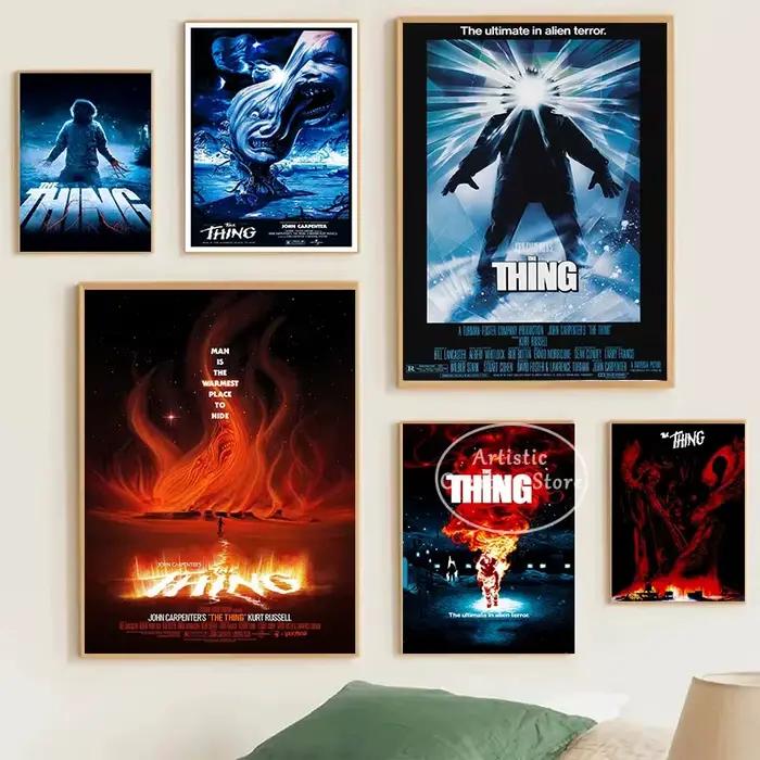 THE THING-Peinture sur toile de film d'horreur scientifique