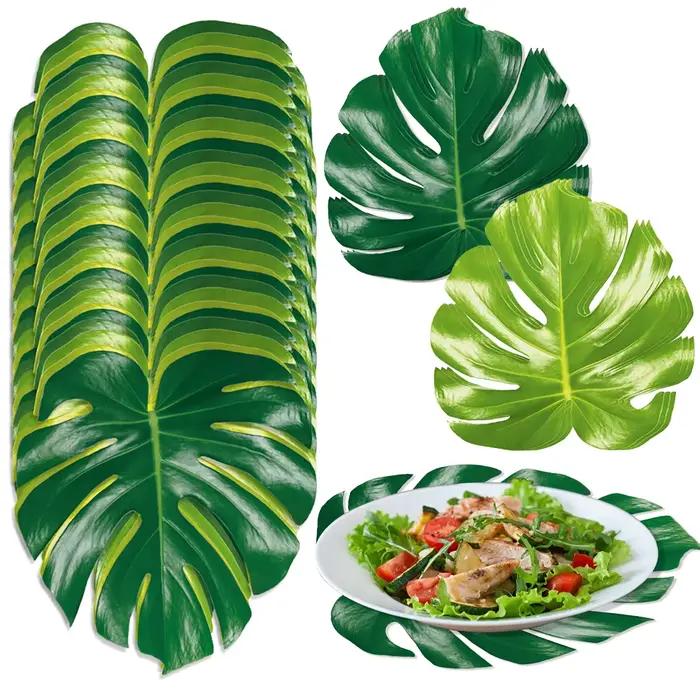 Lot de 10 sets de table en feuilles de palmier