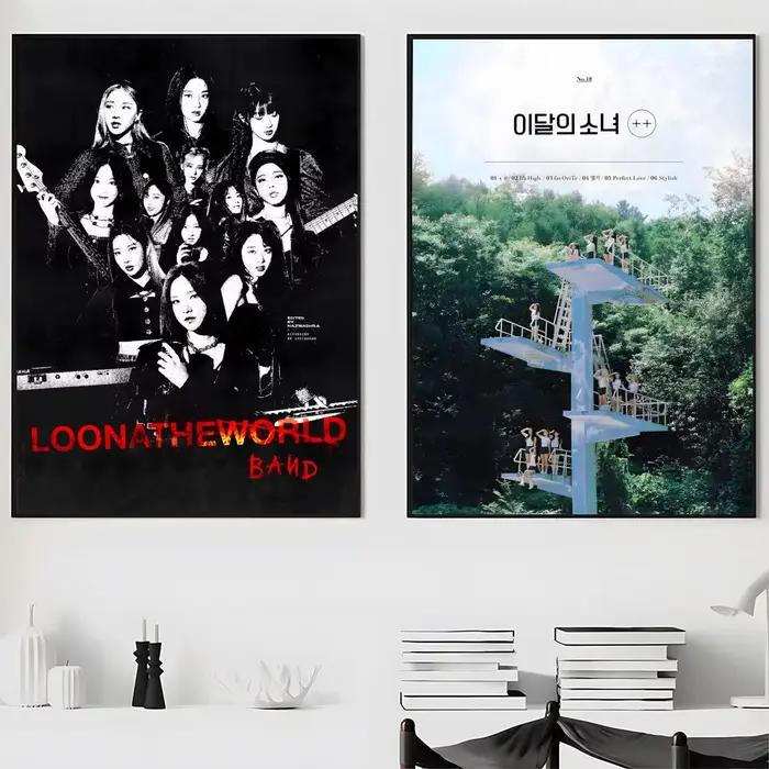Affiche Kpop L-LOONA, autocollants haute définition