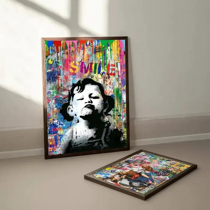 Affiche de graffiti de rue Banksy