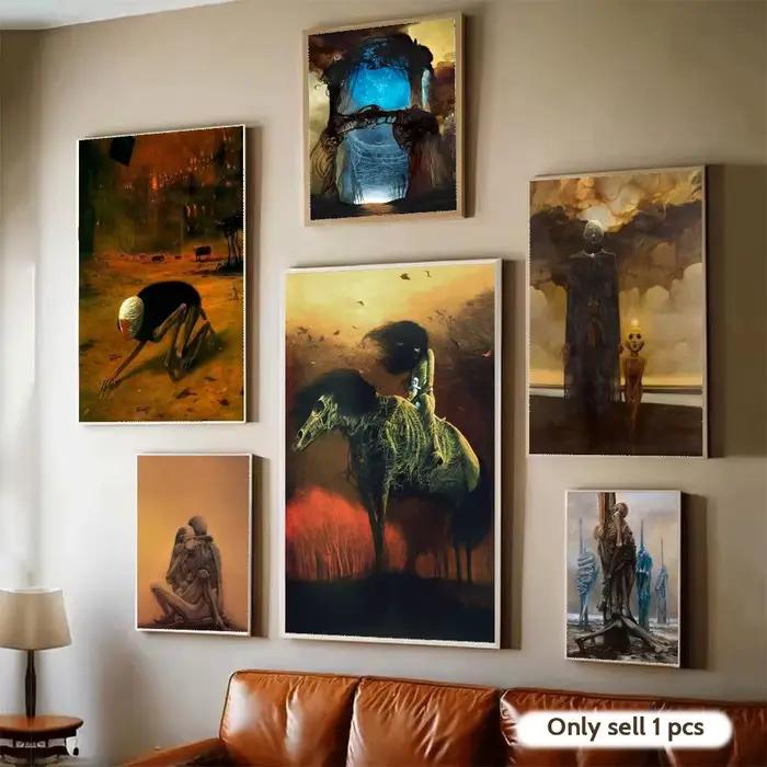 Affiche de peinture Z-Zdzislaw B-Beksinski