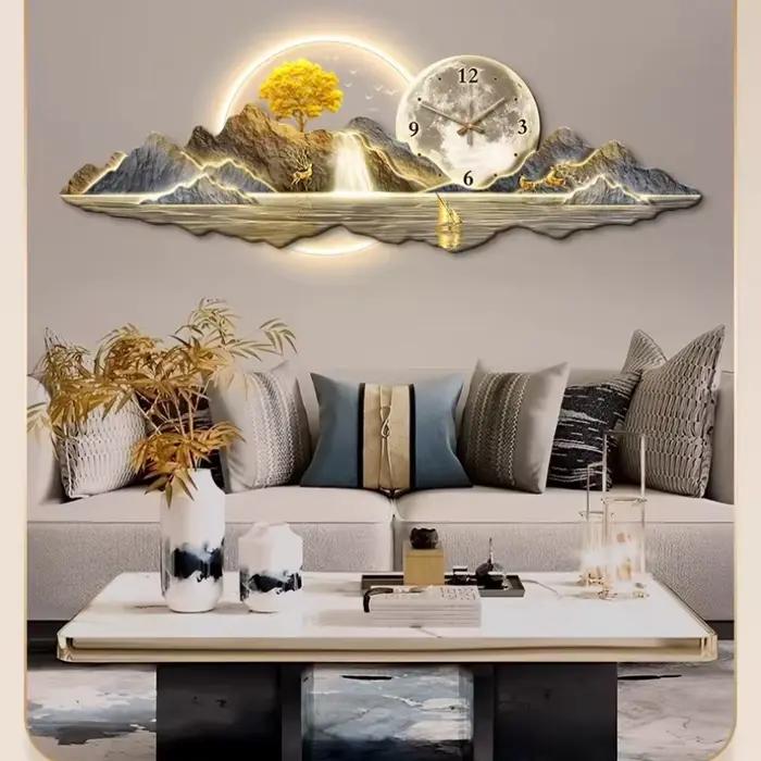 Horloge murale design nordique européen de luxe