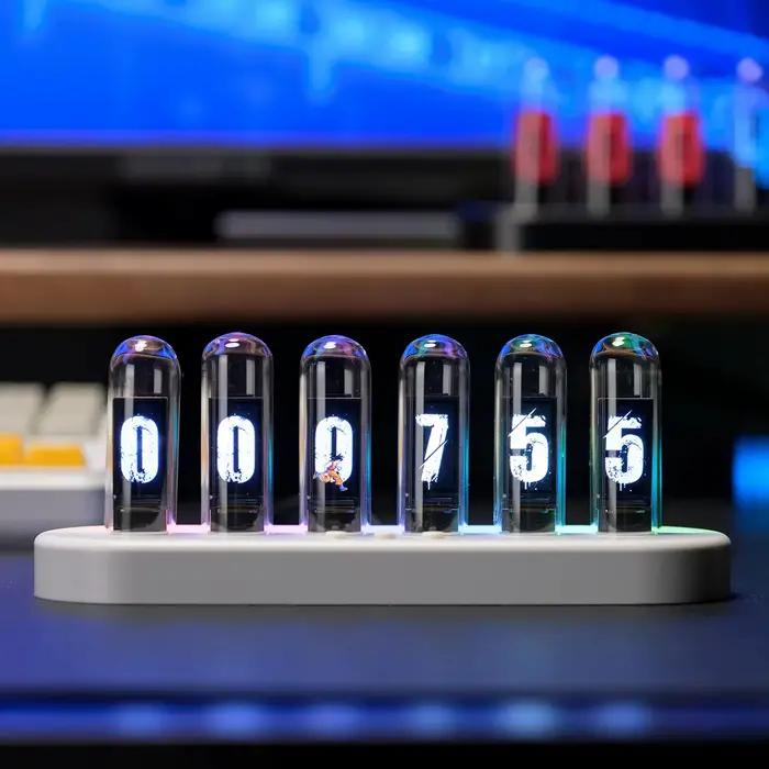 Réveil à tubes Nixie avec animation animée