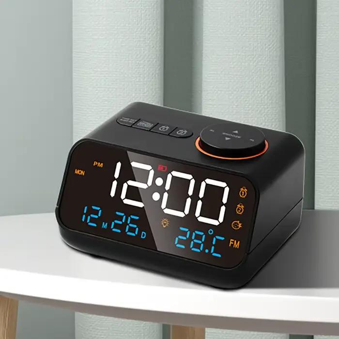LED réveil numérique montre Table électronique horloges de bureau USB