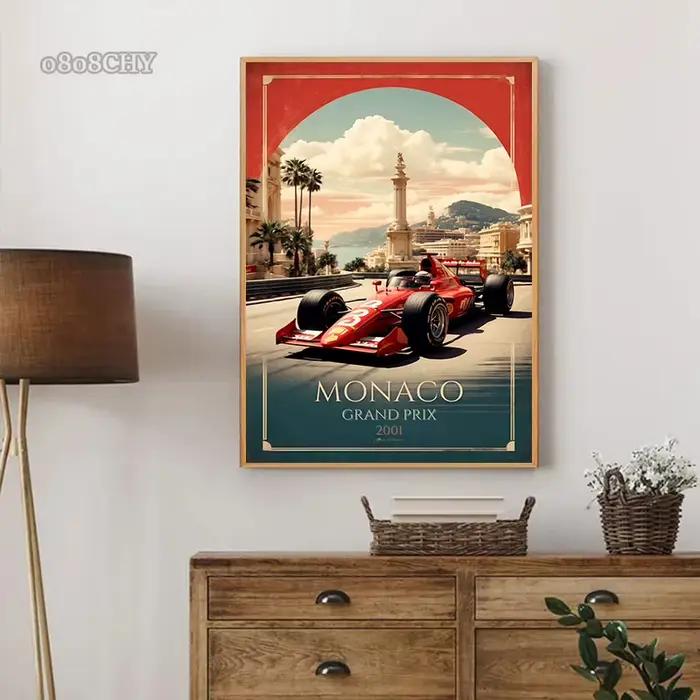 Affiche de sport automobile Vintage
