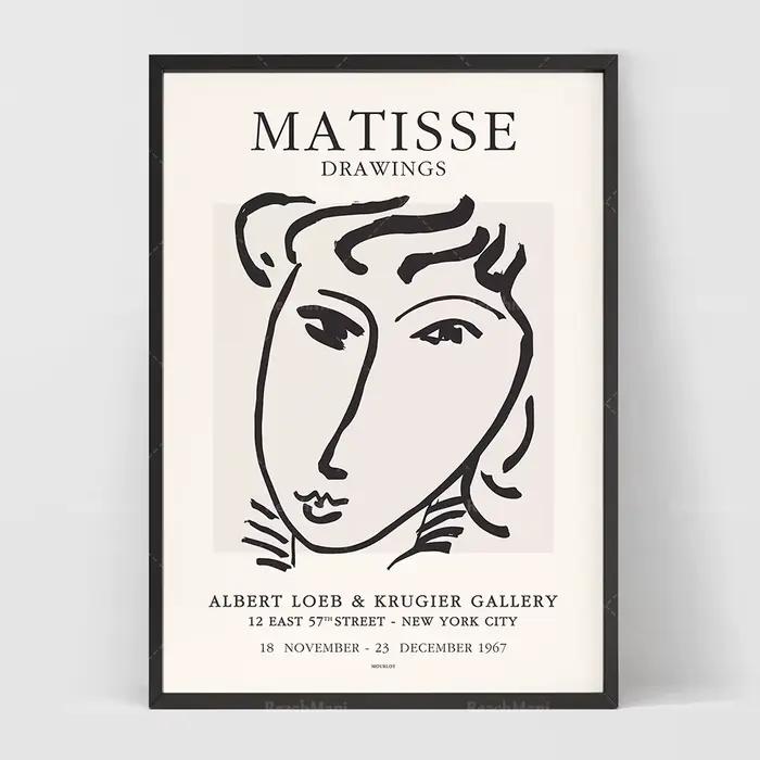 Affiche de croquis de femme de Henri Matisse