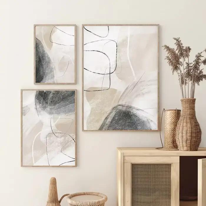 Art mural esthétique minimaliste moderne