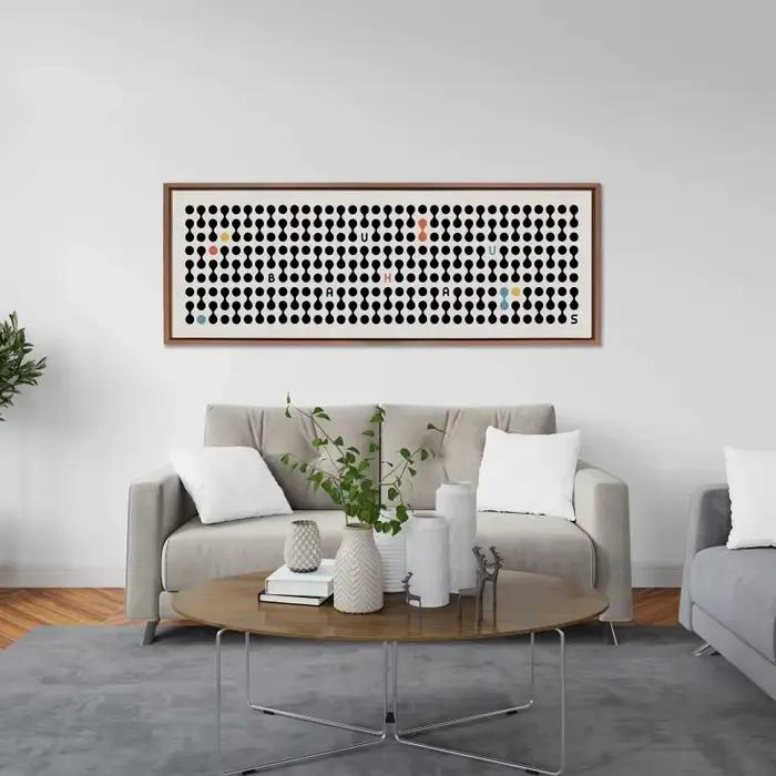 Impression d'art d'affiche en toile de formes Bauhaus modernes
