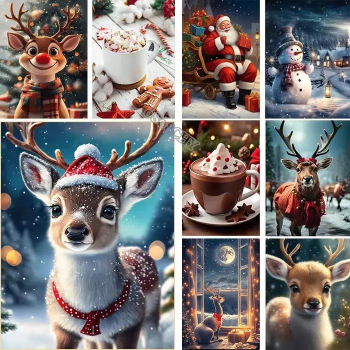 Toile d'art de décoration murale de noël