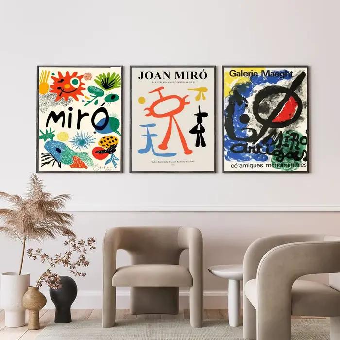 Affiche d'art populaire Jjoan Miro