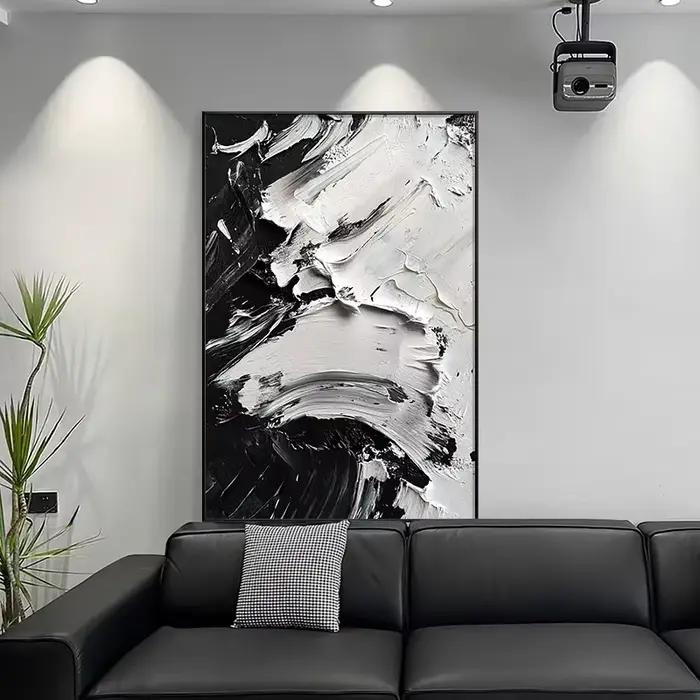 Peinture abstraite de sol de salon moderne simple