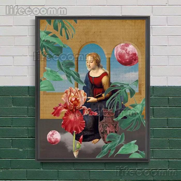Toile d'art mural abstrait Saint