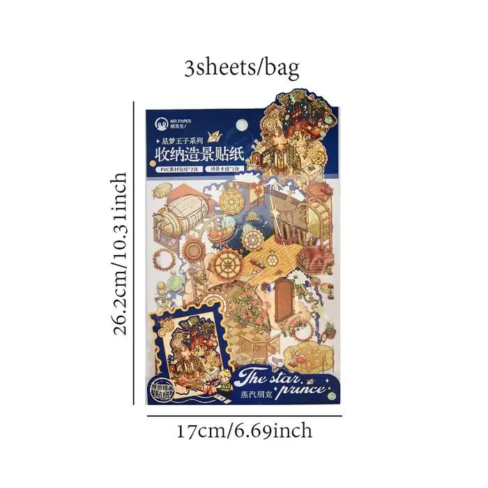 Mr Paper – autocollants plats scéniques de grande taille