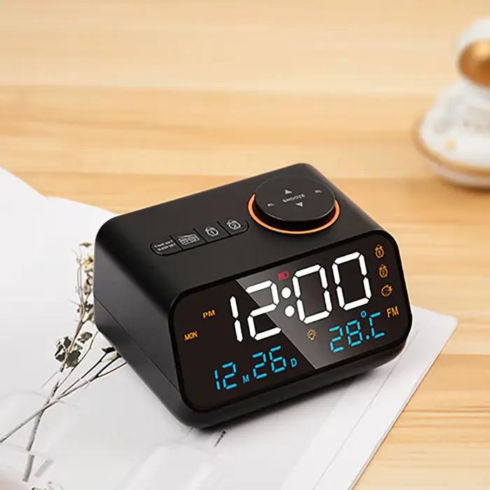 LED réveil numérique montre Table électronique horloges de bureau USB