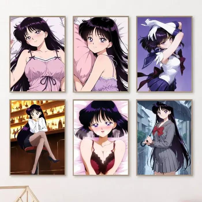 Affiche murale de dessin animé JP S-Sailor Mars, décoration artistique pour le bureau, le salon, décoration de maison unique, image