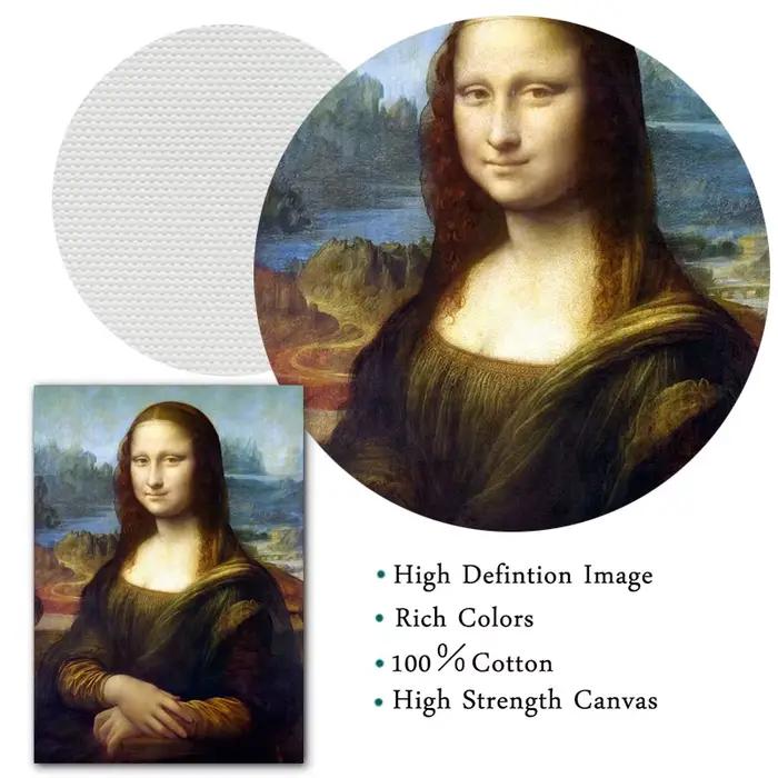 Célèbre illustration Leonardo Da Vinci Mona Lisa salvator Mundi
