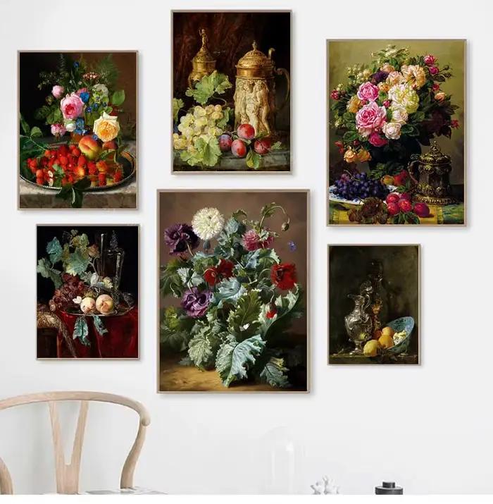 Affiches et impressions sur toile de fleurs et de fruits