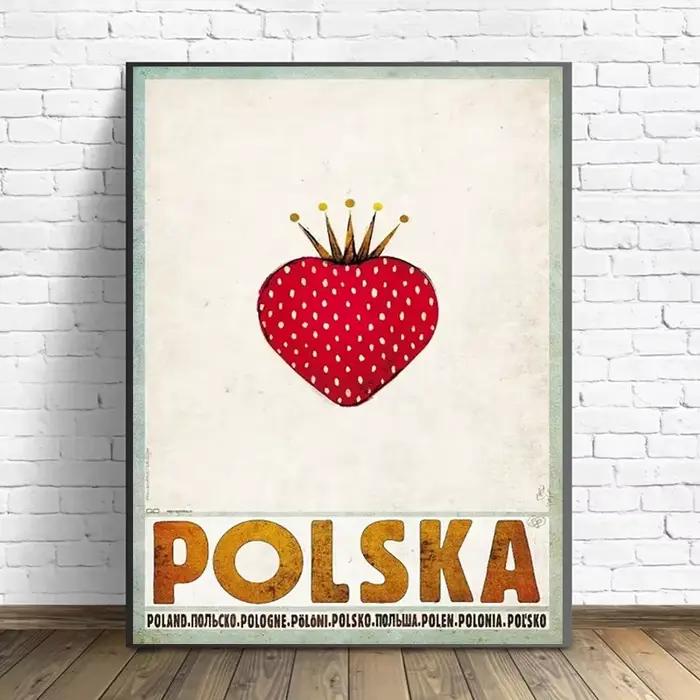 Affiches rétro originales de Pologne locale picturale Babimost Podhale Wista