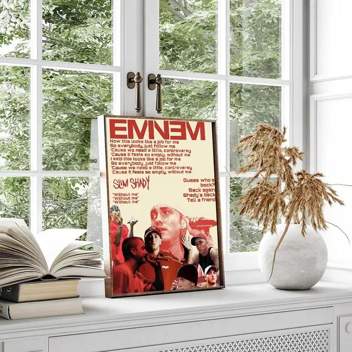 Ared E-Eminem DIY Sticky Poster, Vintage Room Bar, 73Decor, Home Decor