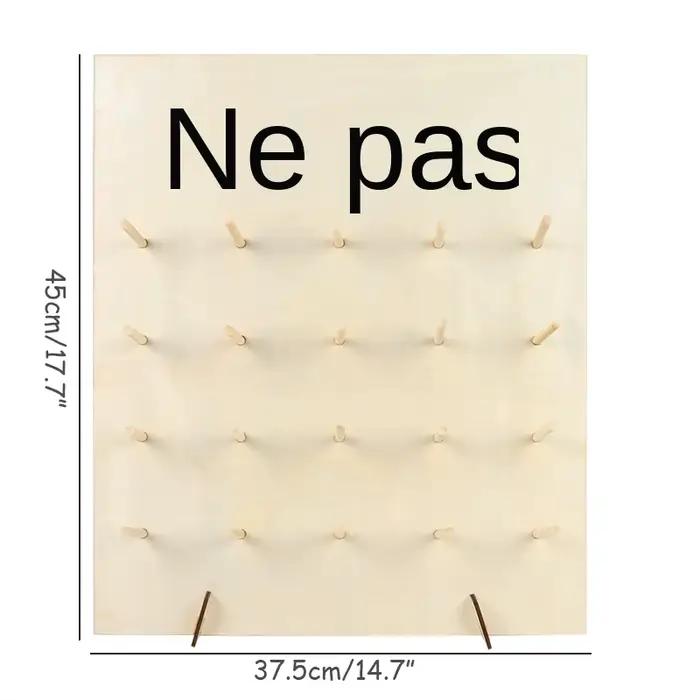 Mur de beignet en bois à faire soi-même