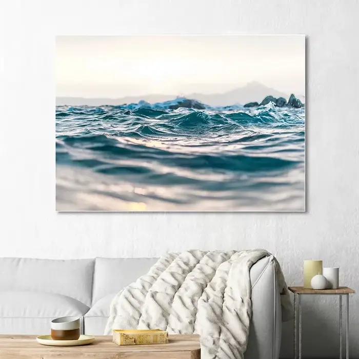 Affiche de photographie de vagues d'océan
