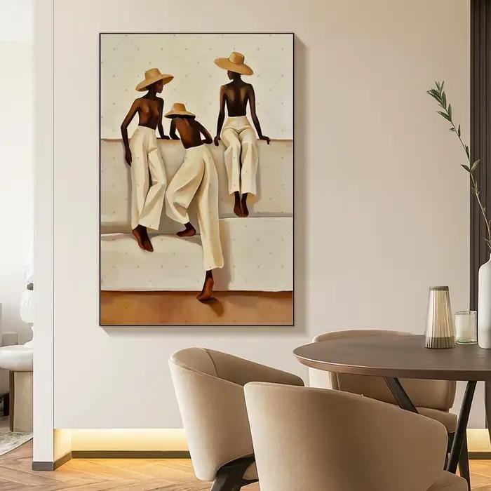 Peinture abstraite bohème féminine